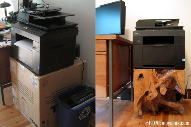 HOMEmoyaone_printer-stand_before-after