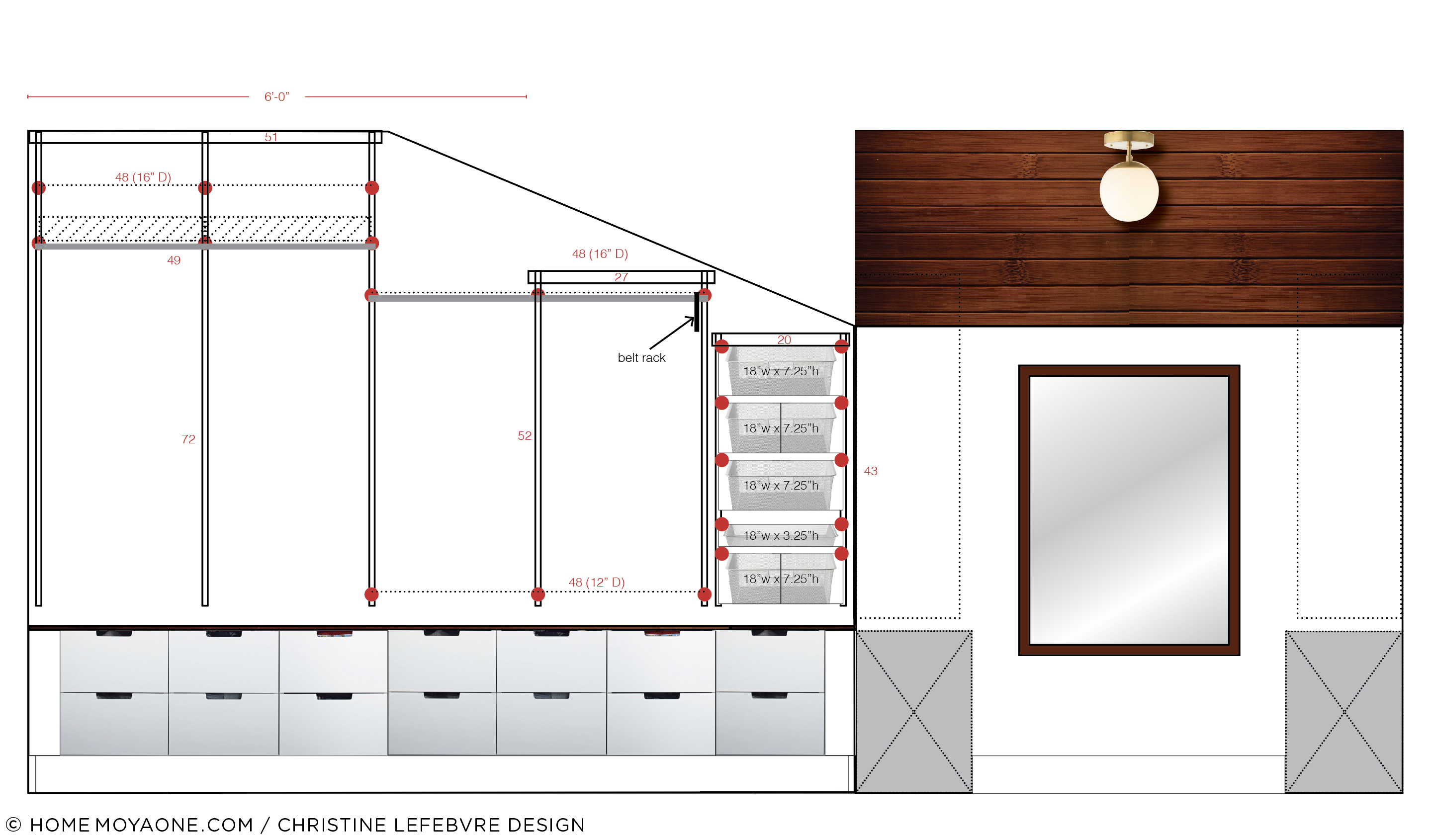 Plans and progress on the master closet | home moyaone